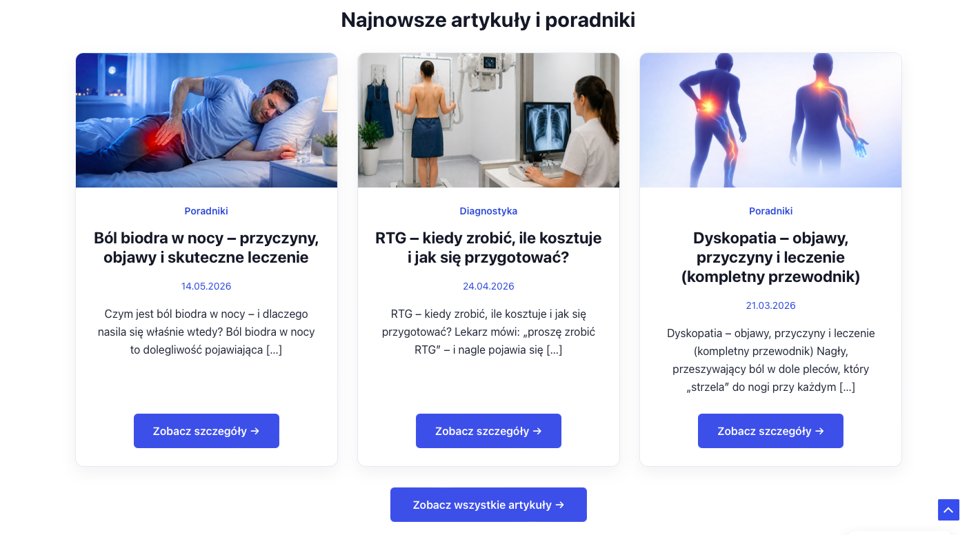 Lista artykułów i poradników medycznych