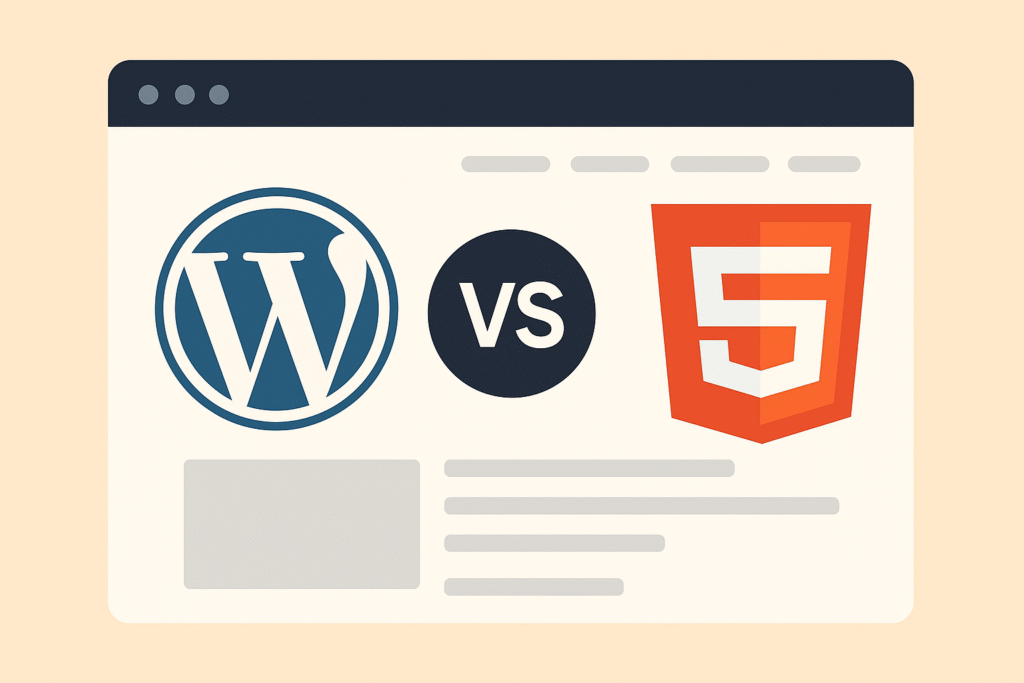 Wordpress vs HTML