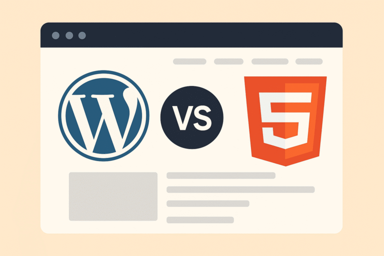 Wordpress vs HTML